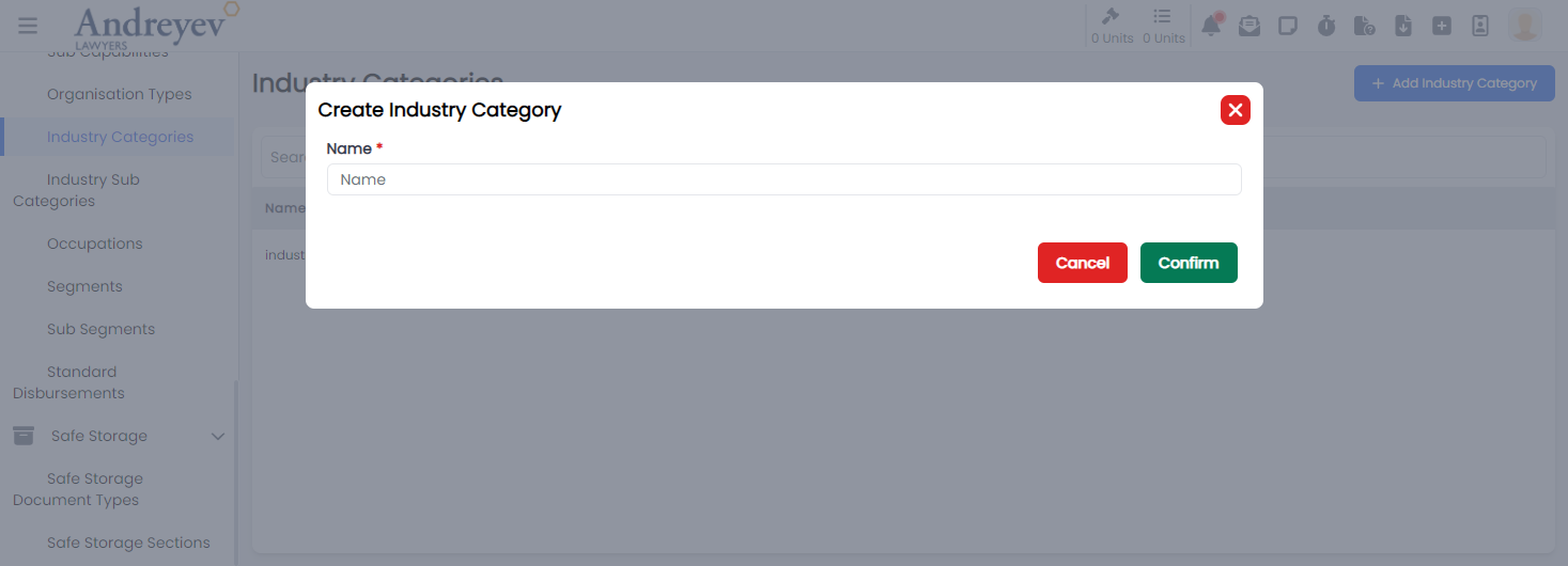 CreateIndustryCategory