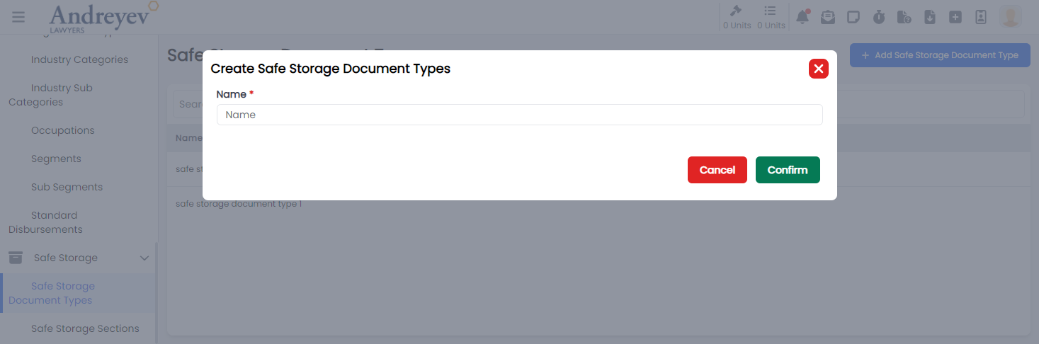 CreateSafeStorageDocumentType
