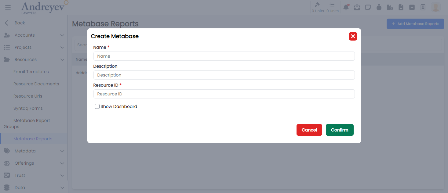 CreateMetabaseReport