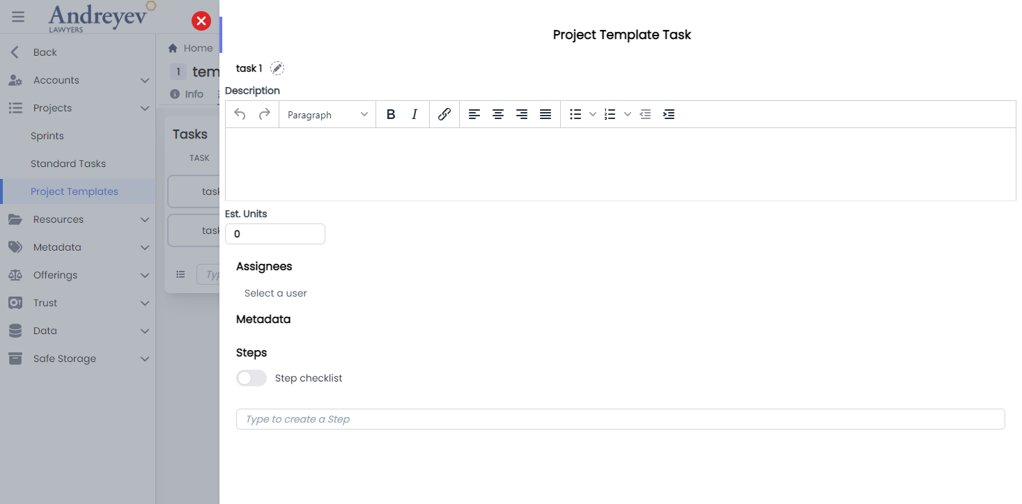 ProjectTemplateTask