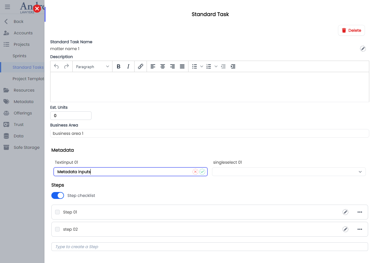 StandardTaskMetadata