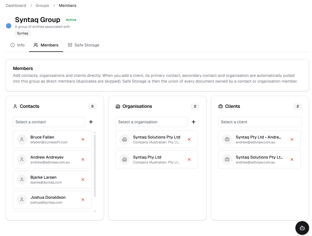 Groups