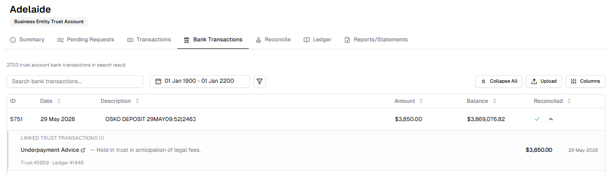 Pending Trust Requests